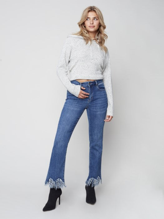 Fashion forward jeans with a fit you will love! We love Charlie B Fringe Jeans.