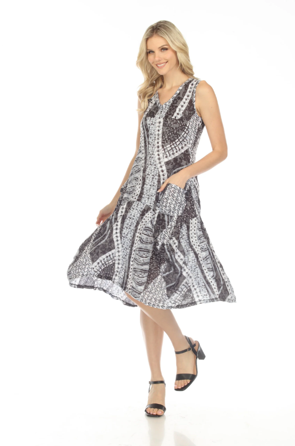 Carine Valerie Dress - African Abstract