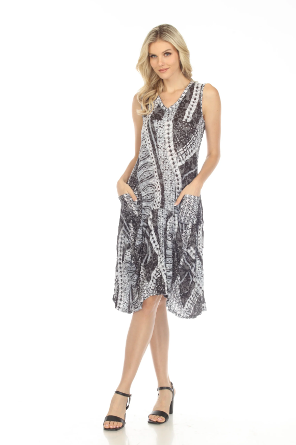 Carine Valerie Dress - African Abstract