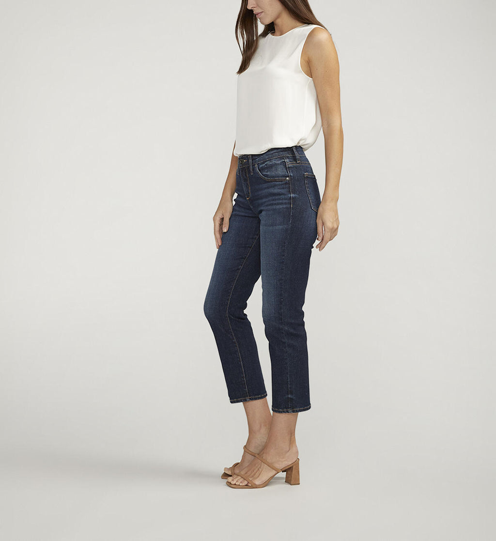JAG Jeans Ruby Mid Rise Straight Cropped Jeans