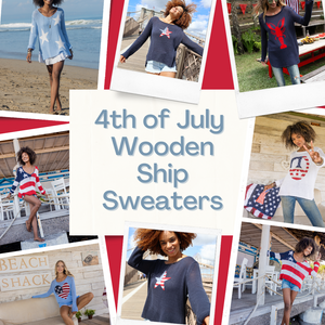 4th Of July Wooden Ships Sweaters