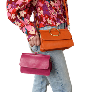 Joy Susan Colorful Vegan Leather Handbags.