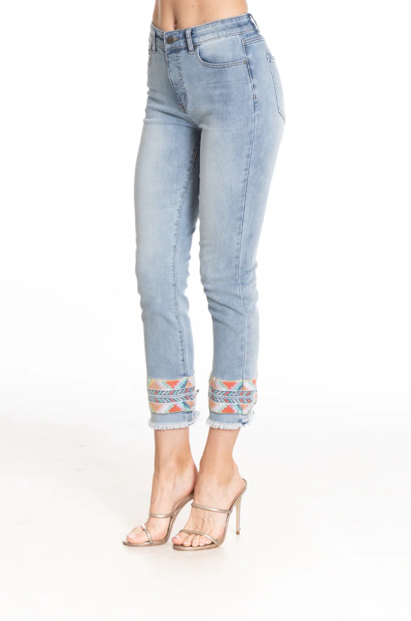 Olivia Embroidered Jeans