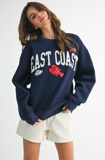 East Coast Graphic Fleece Pullover
