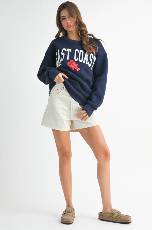 East Coast Graphic Fleece Pullover