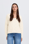 Eyelet V Neck Sweater