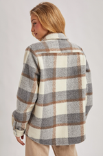 Plaid Brushed Flannel Shacket