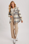 Plaid Brushed Flannel Shacket