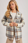 Plaid Brushed Flannel Shacket