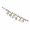 Nautical silver bracelet by Brighton with anchor and rope detailing