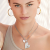 Model wearing Brighton necklace — perfect Ogunquit souvenir from The Lazy Daisy