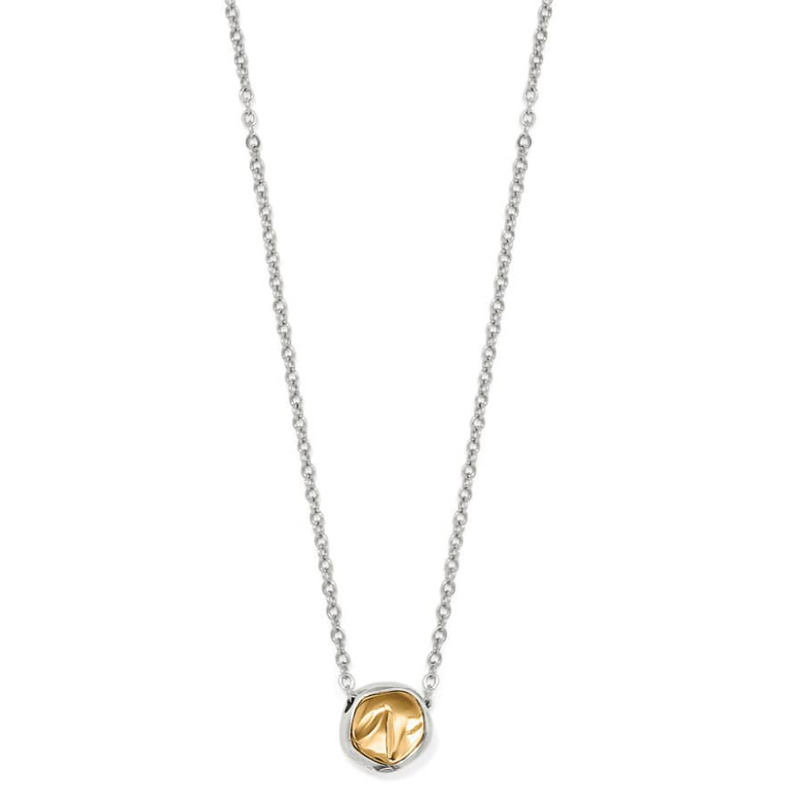Brighton Cascade Round Petite Necklace with gold pendant