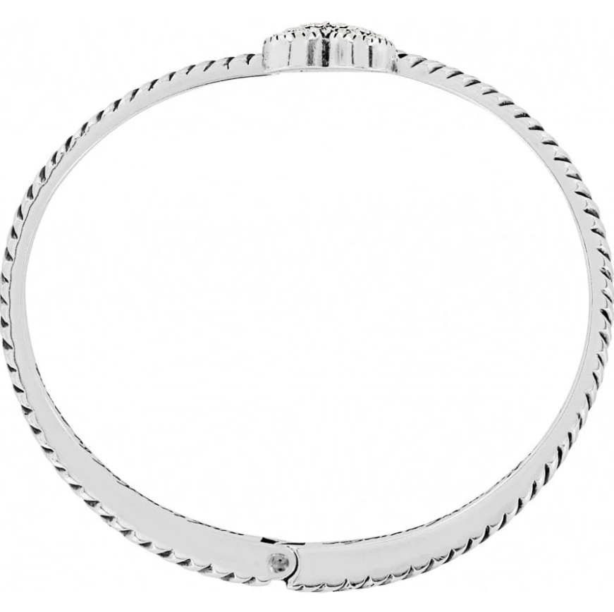 Brighton Celestia Heart Hinged Bangle with engraved message