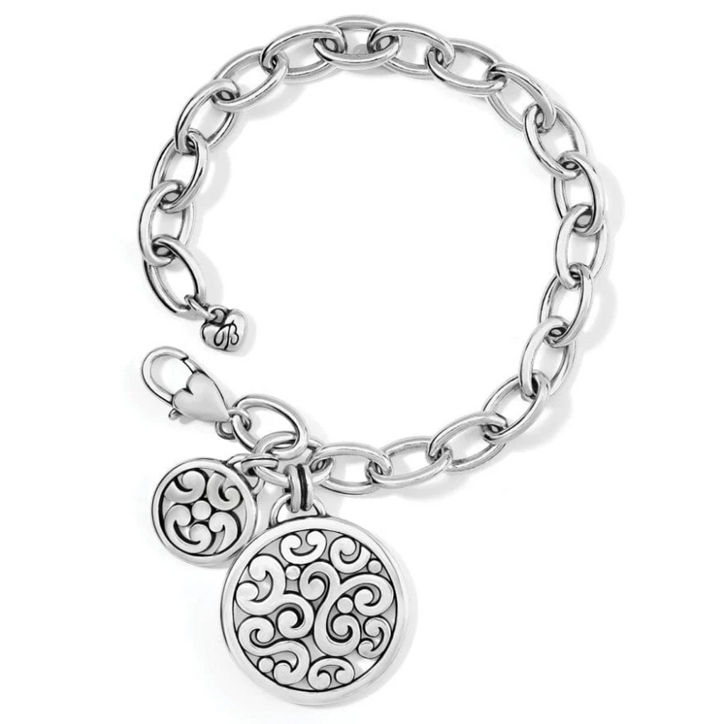 Brighton Contempo Medallion Link Bracelet in silver