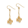 ​Brighton Everbloom Windflower Earrings in gold with crystal accents