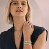 Brighton Illumina Celeste Necklace styled for formal or casual wear