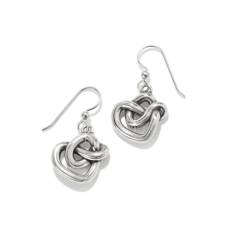 Brighton Interlok Curve Heart French Wire Earrings