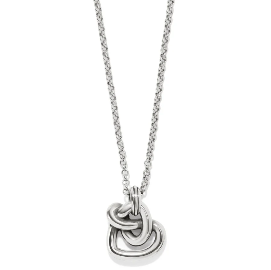 Brighton Interlok Curve Heart Necklace