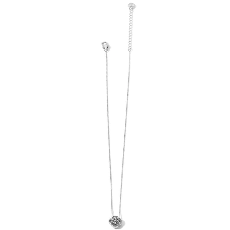 Brighton Interlok Mini Necklace with petite Celtic knot pendant