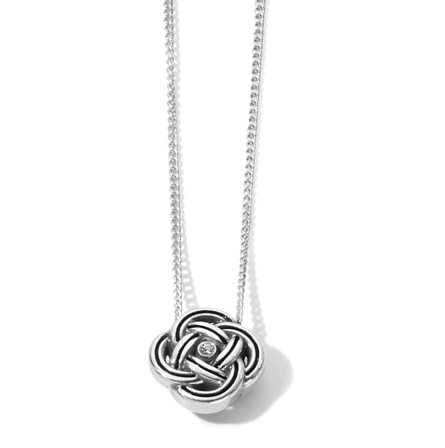 Brighton Interlok Mini Necklace with petite Celtic knot pendant