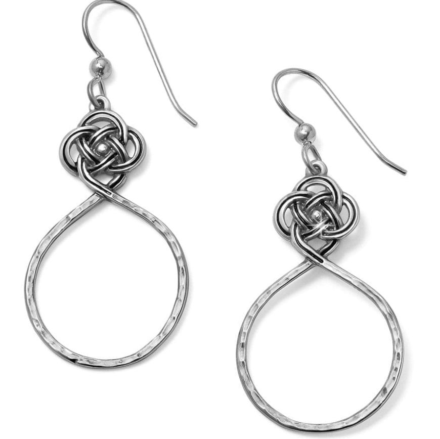 Brighton Interlok Petite Knot Circle Earrings with Celtic design