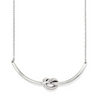 ​Brighton Interlok Single Knot Necklace with silver Celtic knot pendant