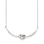 ​Brighton Interlok Single Knot Necklace with silver Celtic knot pendant