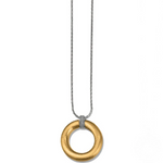 Brighton Meridian Geo Pendant Necklace with gold and silver tones