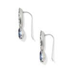 ​Brighton Mystery of Love Earrings – Silver-plated with blue crystals