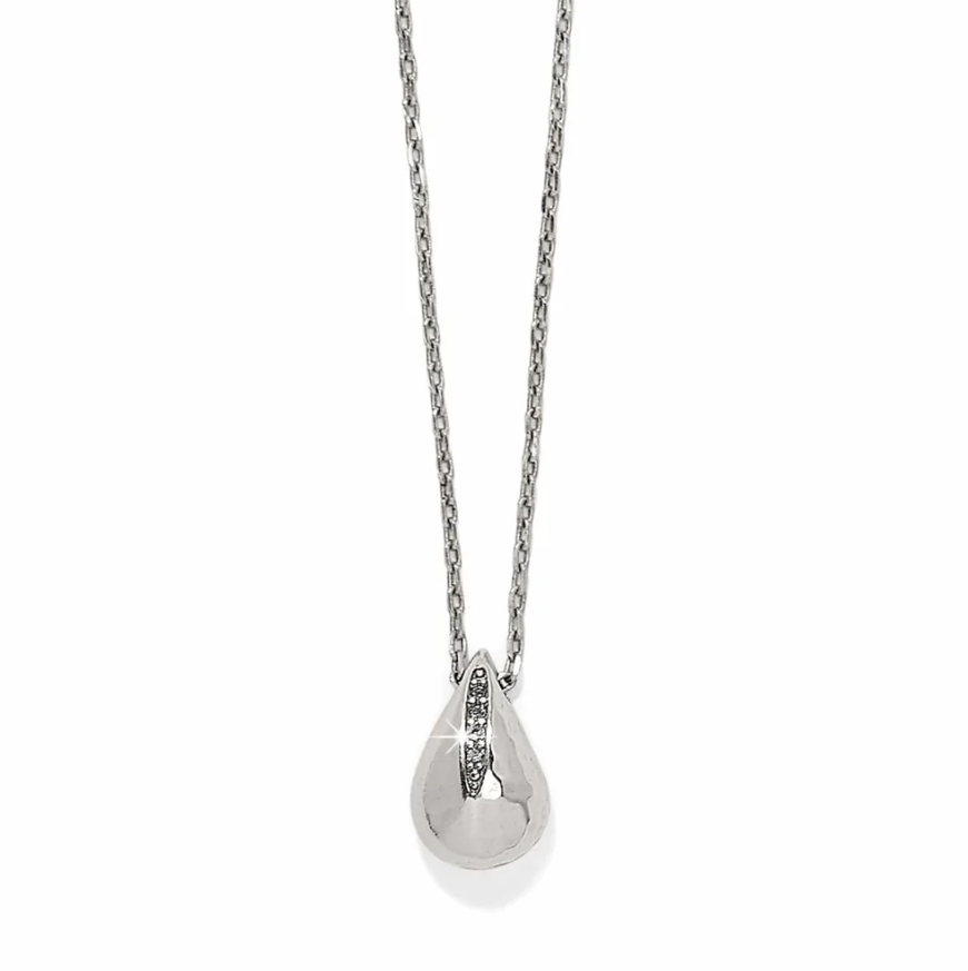 ​Brighton Nile Mini Silver Pendant Necklace with water drop design