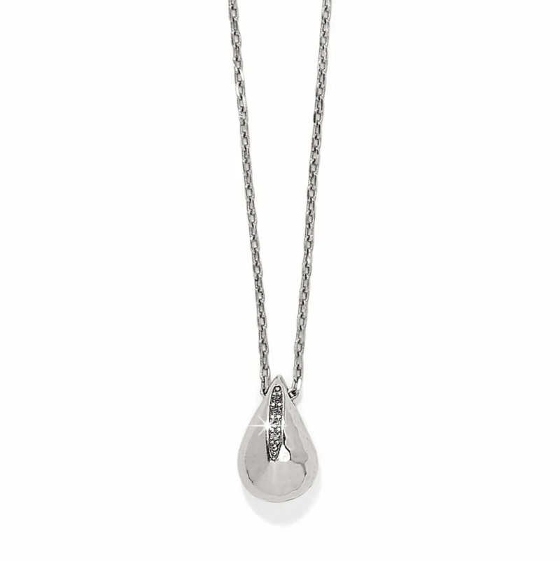 ​Brighton Nile Mini Silver Pendant Necklace with water drop design