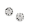 Close-up of Brighton's Pretty Tough Bold Stud Earrings showcasing design