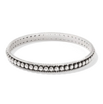 Brighton Pretty Tough Pierced Slim Bangle with silver beading