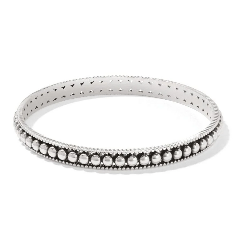 Brighton Pretty Tough Pierced Slim Bangle with silver beading