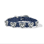 Brighton Roped Heart Braid Bandit Bracelet - French Blue