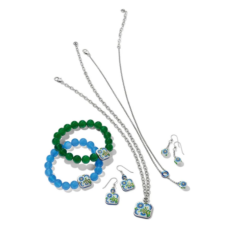 Brighton Sydney Daisy Necklace featuring hand-painted enamel pendant