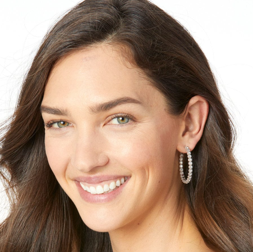 Brighton Twinkle Splendor Medium Hoop Earrings with crystals