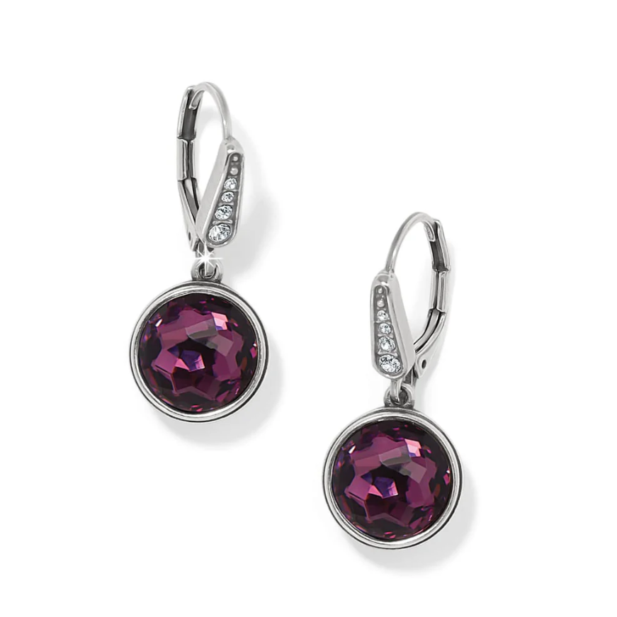 Brighton Meridian Aurora Leverback Earrings - Amethyst 