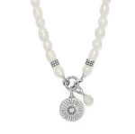 Brighton Token Charm Pearl Necklace with delicate charm pendant