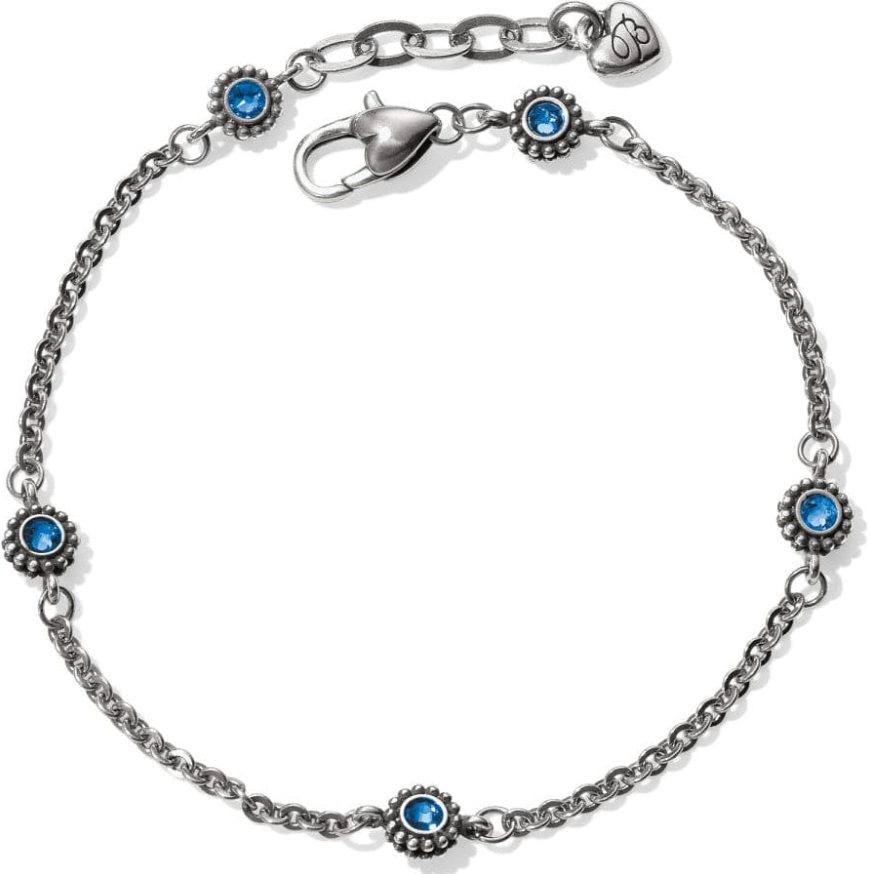Brighton Twinkle Sapphire Anklet with blue crystals