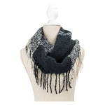 Britt’s Knits® Fringe Benefits Infinity Scarf Black