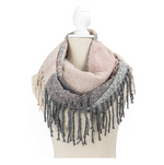 Britt’s Knits® Fringe Benefits Infinity Scarf Pink