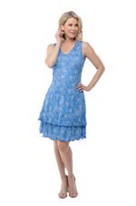 Carine Darcy Dress - Blue Topaz