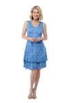 Carine Darcy Dress - Blue Topaz