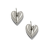 Close-up of Brighton's Cascade Heart Earrings showcasing artistic design