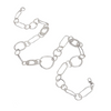 Boho-style necklace with unique handcrafted chain links