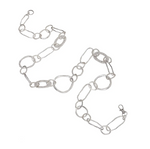 Boho-style necklace with unique handcrafted chain links
