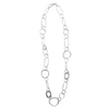 Handmade Chanour pewter chain necklace with silver-plated finish