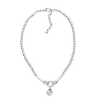 Chanour handmade crystal pewter necklace with Swarovski elements