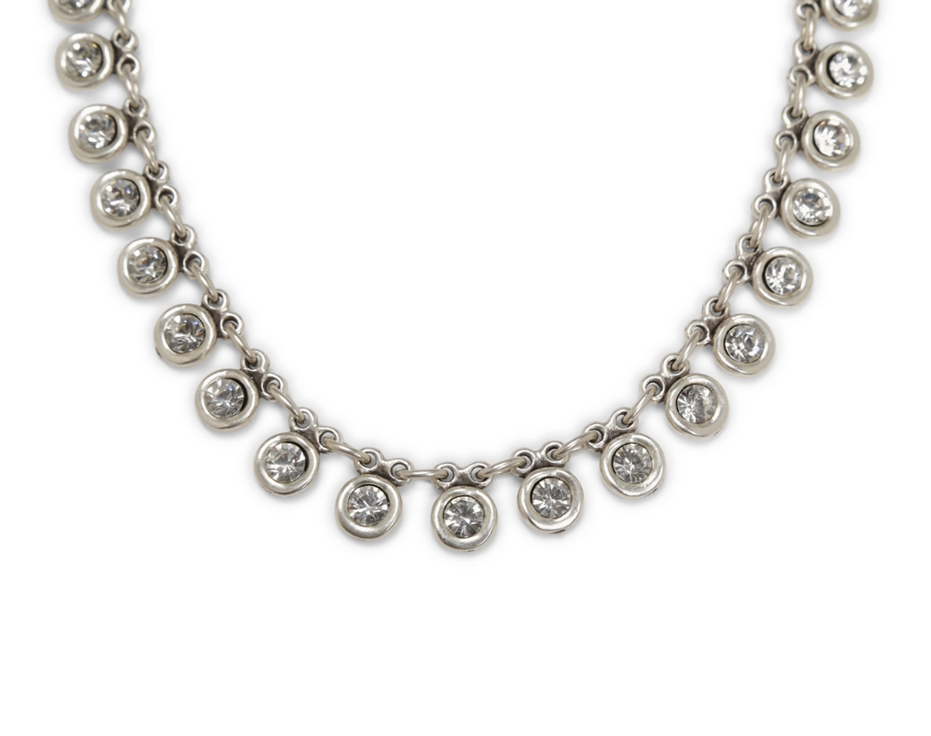Chanour Handmade Hope Necklace with Swarovski crystal drops